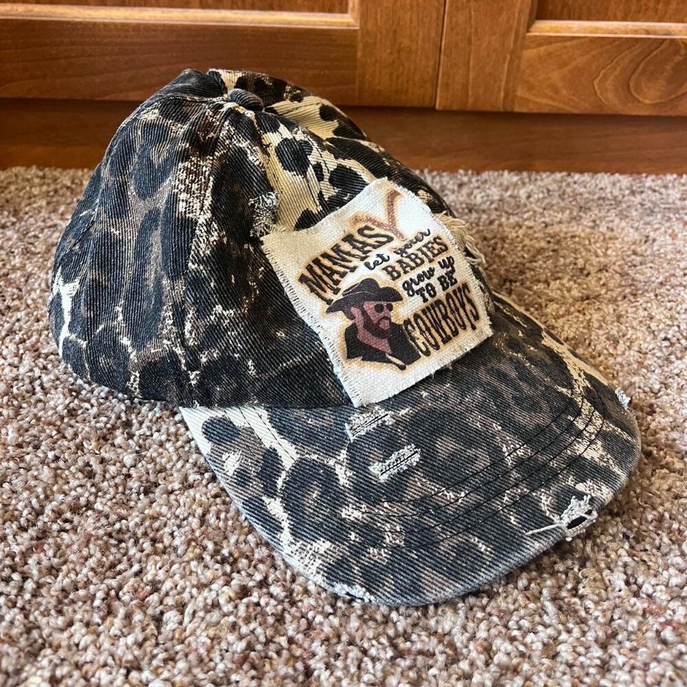 Leopard Print‎ Cowboy Patchwork Hat 🤠